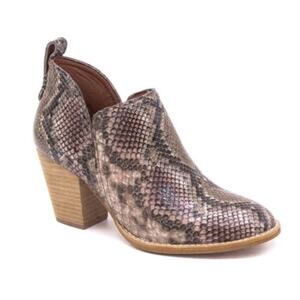 Jeffrey Campbell Rosalee Snakeskin Bootie 9.5 NEW